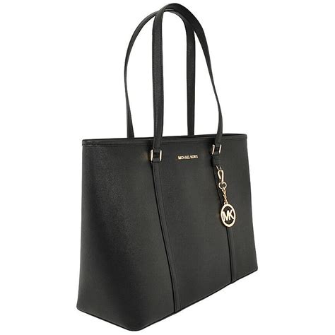 michael kors sady tote leather black|michael kors sady tote bag.